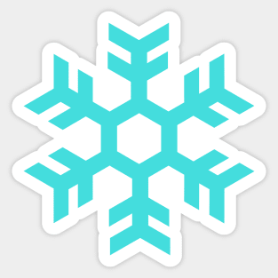 Blue Snowflake Sticker